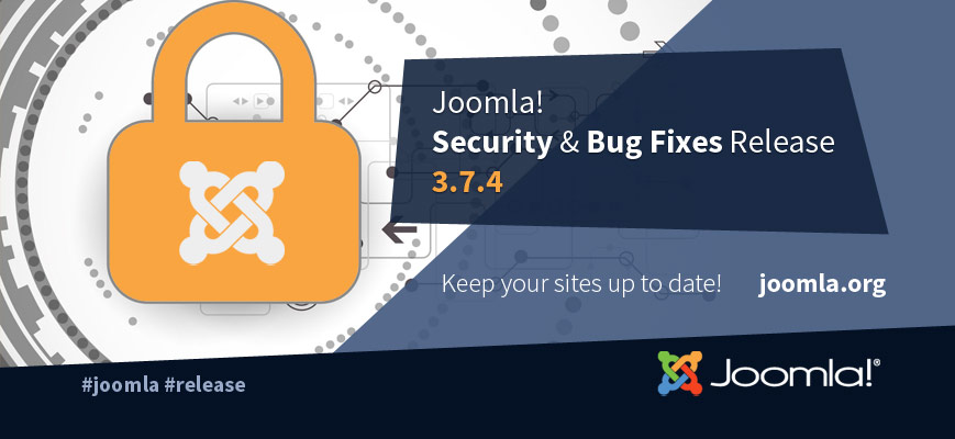 Joomla! 3.7.4 security release