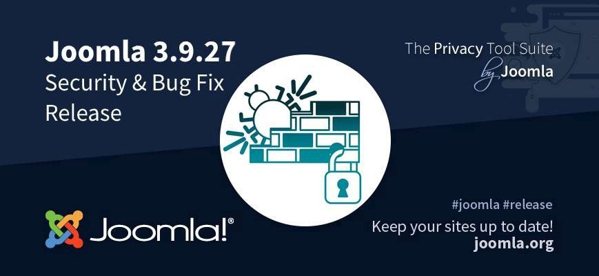 Joomla! 3.9.27 security and bug fix release