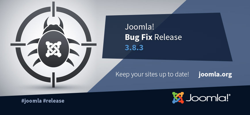 Joomla! 3.8.3 bug fix release