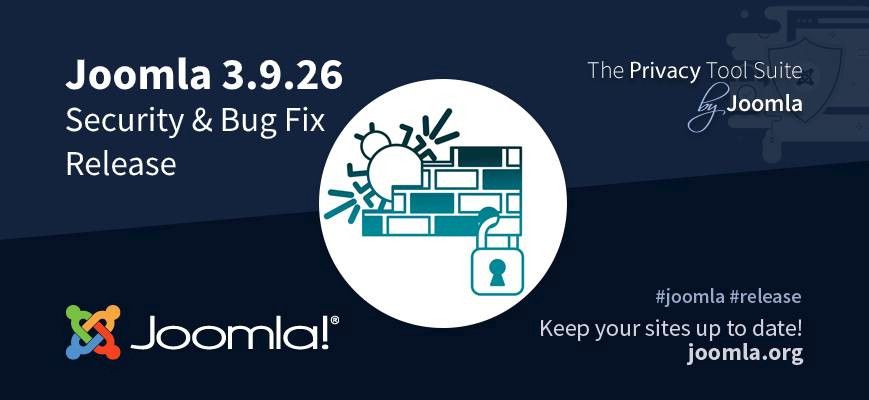 Joomla! 3.9.26 security and bug fix release