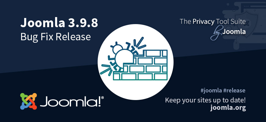 Joomla! 3.9.8 security and bug fix release