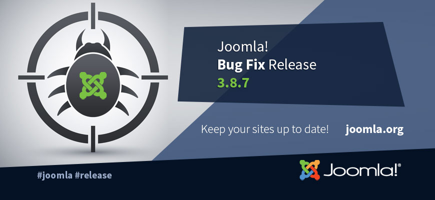Joomla! 3.8.7 bug fix release